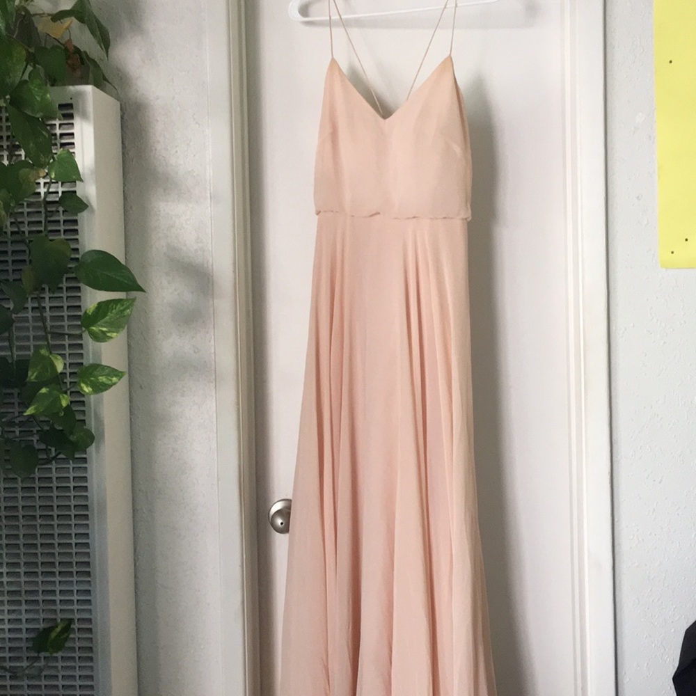 Anthropologie Blush Bridesmaid Dress